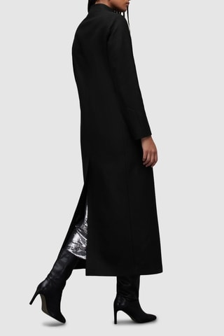 Manteau en laine et cachemire - Noir