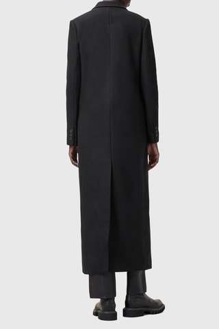 Manteau regular en laine Donita - Noir