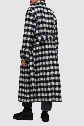 Manteau relaxed en laine - Noir