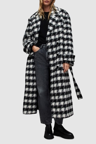 Manteau relaxed en laine - Noir