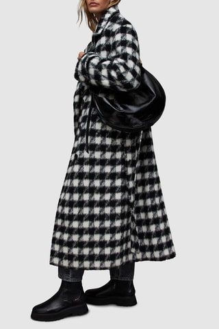 Manteau relaxed en laine - Noir