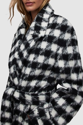 Manteau relaxed en laine - Noir