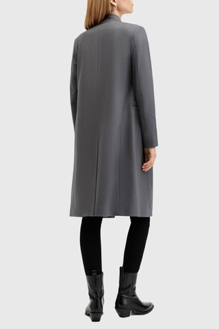 Manteau regular en laine et cachemire - Gris