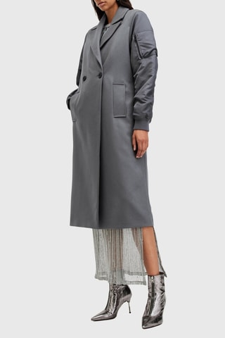 Manteau en laine - Gris