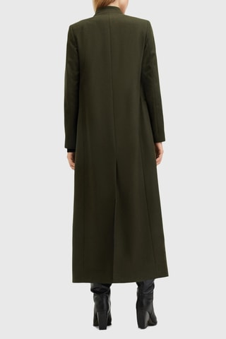 Manteau regular en laine et cachemire - Kaki