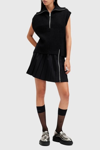 Camisola relaxed em alpaga - Preto