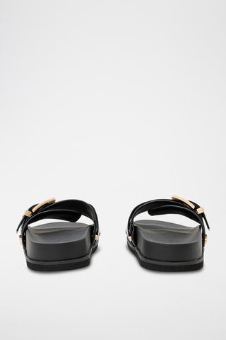 Mules em couro - Preto