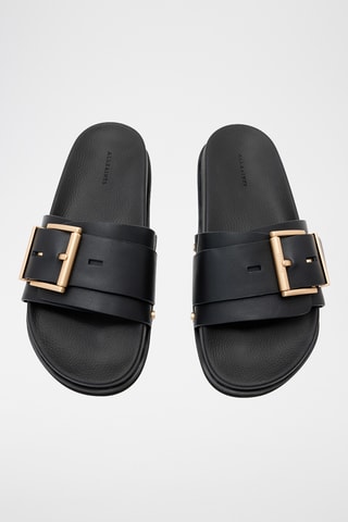 Mules em couro - Preto