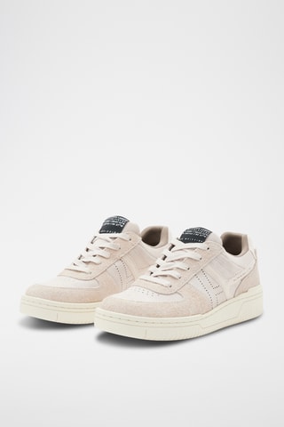 Sapatilhas em couro - Rosa-velho e branco