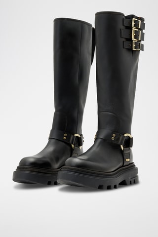 Botas em couro - Preto