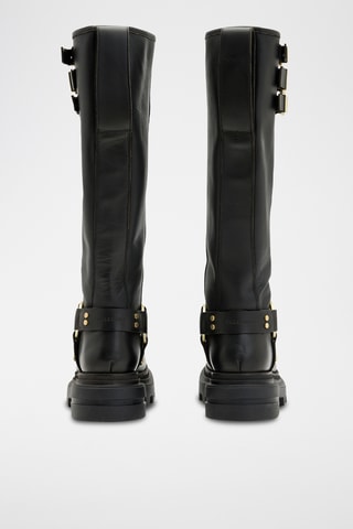 Botas em couro - Preto