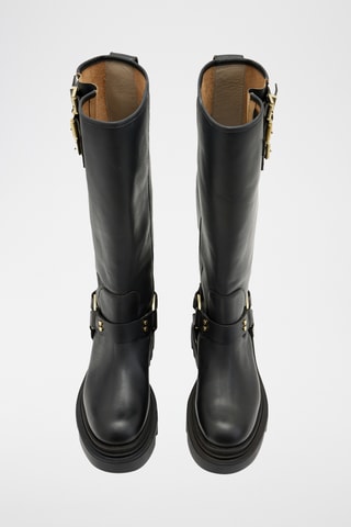 Botas em couro - Preto