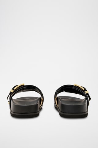 Mules em couro - Preto