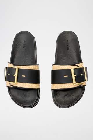 Mules em couro - Preto