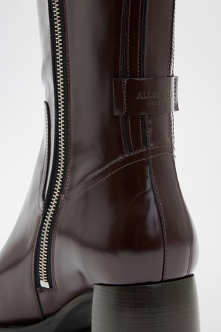 Botas em couro - Bordô