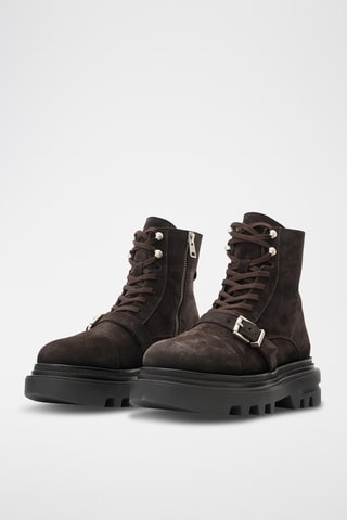 Botins em nobuck - Castanho-escuro