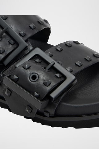 Mules em couro - Preto