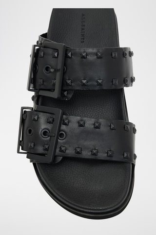 Mules em couro - Preto