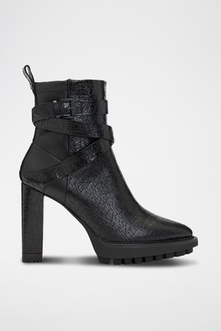 Botins em couro - Preto