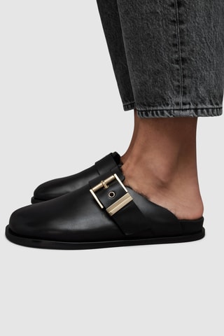 Socas em couro - Preto