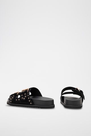 Mules em couro - Preto