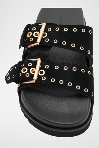 Mules em couro - Preto