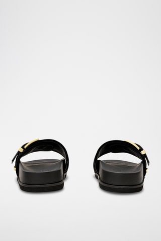 Mules em couro - Preto