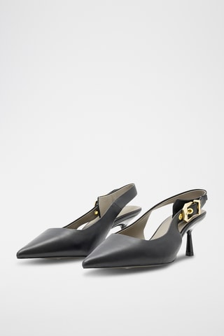 Sapatos de salto em couro - Preto