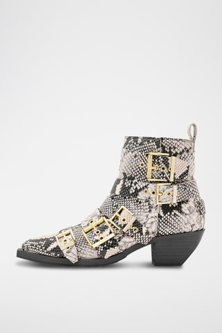 Botins em couro - Cru
