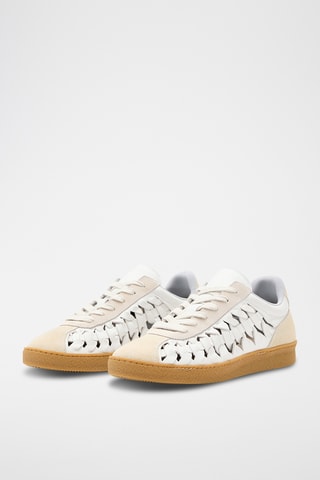 Sapatilhas em couro - Branco