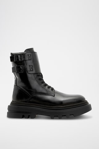 Botins em couro Felix - Preto