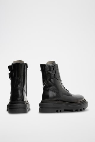 Botins em couro Felix - Preto