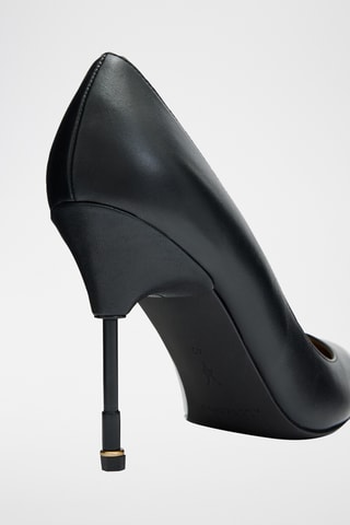 Sapatos de salto em couro envernizado - Preto