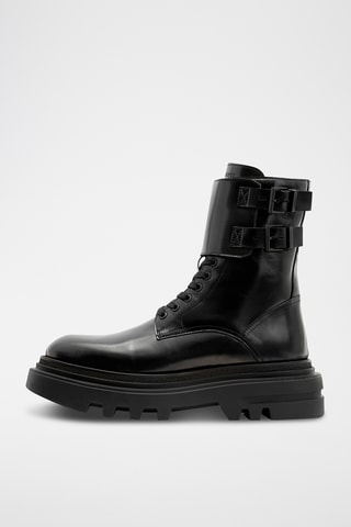 Botins em couro Racer - Preto