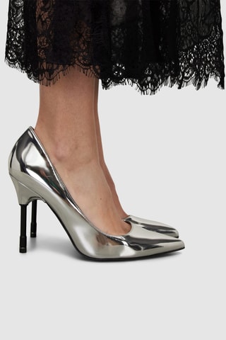 Sapatos de salto envernizados Frieda - Prateado