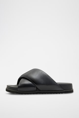 Mules em couro - Preto