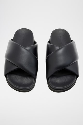 Mules em couro - Preto