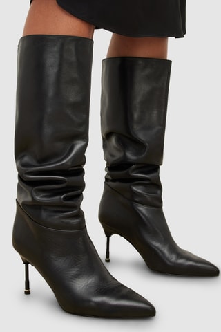 Botas em couro - Preto