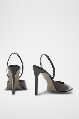 Sapatos de salto em couro - Preto