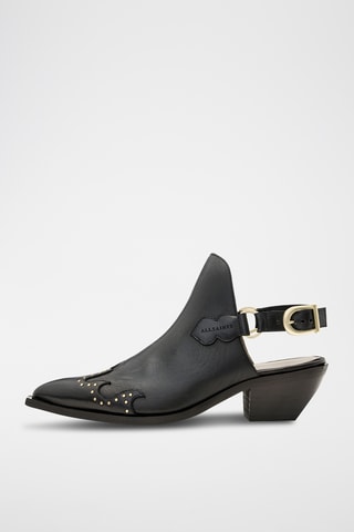 Sapatos de salto em couro - Preto