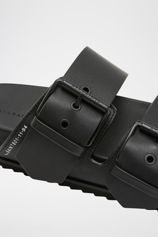 Mules em couro - Preto
