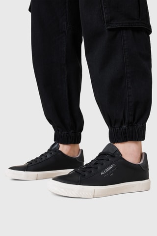 Sapatilhas em couro - Preto
