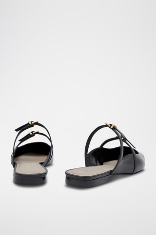 Mules em couro - Preto