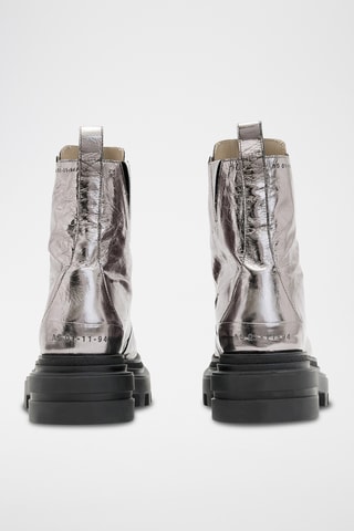 Botins em couro - Prateado