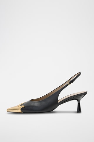 Sapatos de salto em couro - Preto