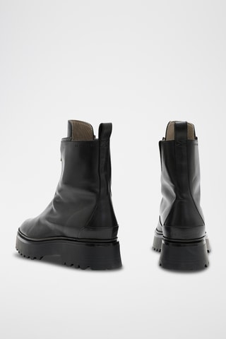 Botins em couro - Preto