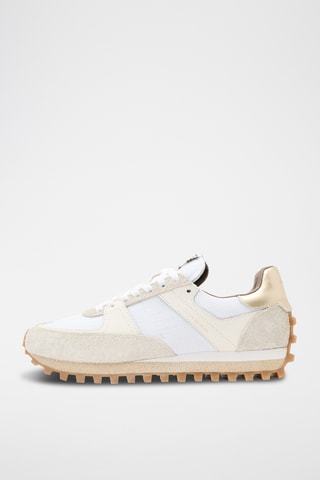 Sapatilhas de running em couro - Branco