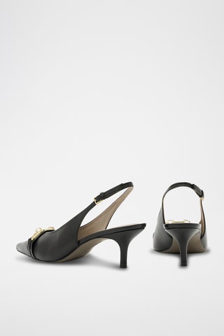 Sapatos de salto em couro - Preto