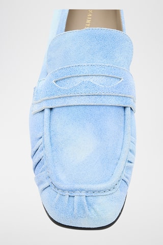 Mocassins em couro - Azul