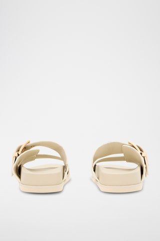 Mules em couro - Branco